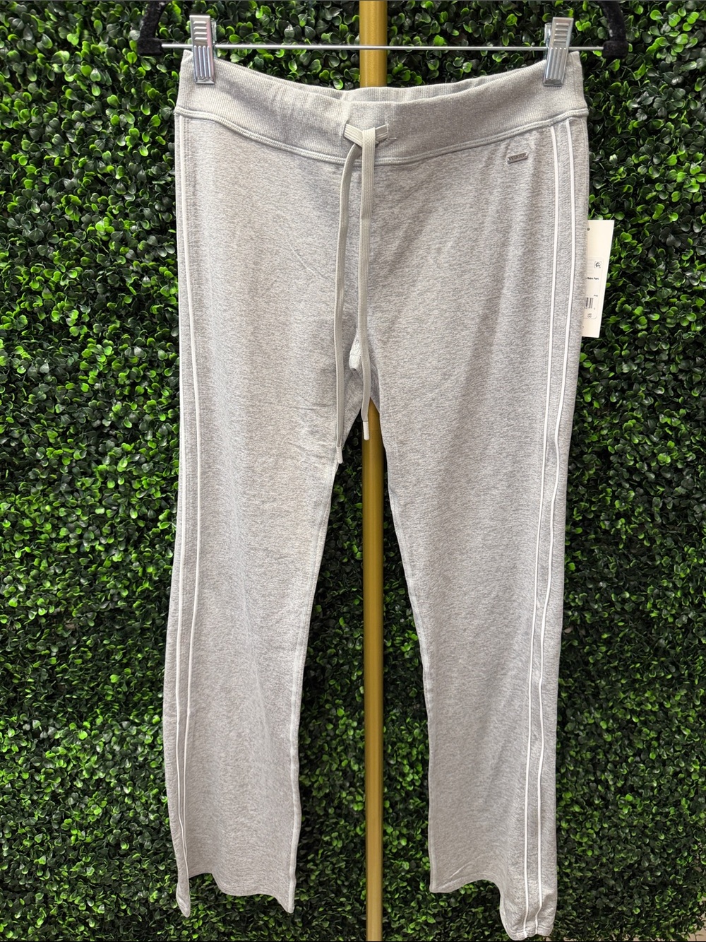 VUORI HALO LR SLIM FLARE RETRO PANT PALE GREY HEATHER - S